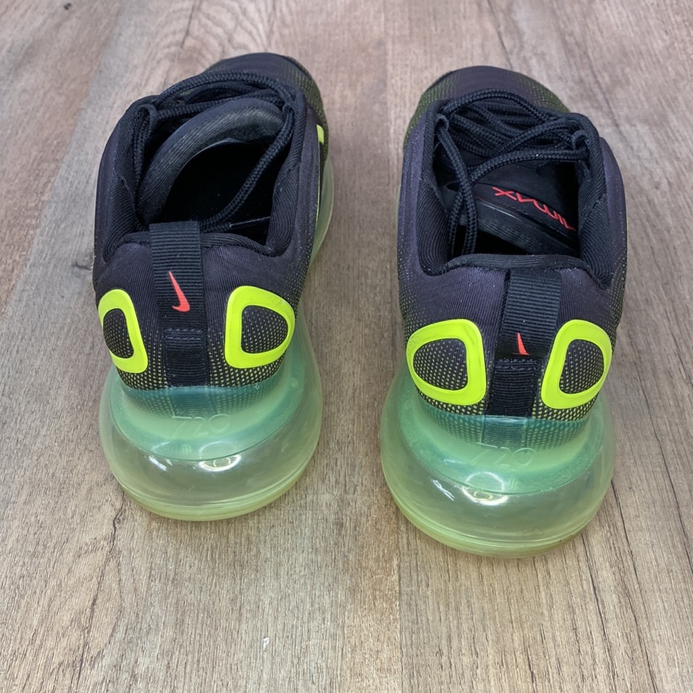 Nike Air Max 720 Running Shoes black with neon size 7 - Picture 5 of 8